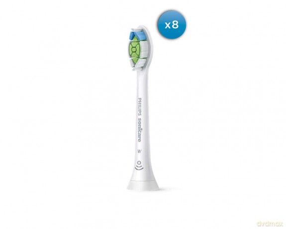Philips - Sonicare W2 Optimal White - Toothbrush Replacement Heads - White (8 pcs)