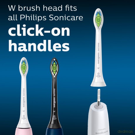 Philips - Sonicare W2 Optimal White - Toothbrush Replacement Heads - White (8 pcs)