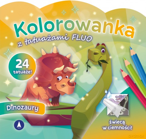 Dinozaury. Kolorowanka z tatuażami [KSIĄŻKA]