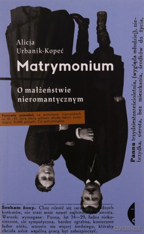 Matrymonium. O małżeństwie nieromantycznym - Alicja Urbanik-Kopeć [KSIĄŻKA]