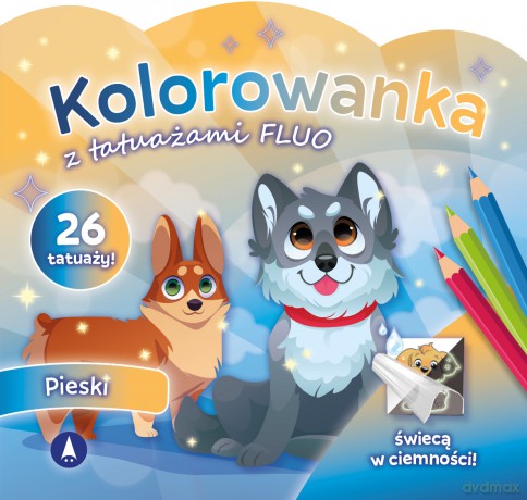 Pieski. Kolorowanka z tatuażami [KSIĄŻKA]