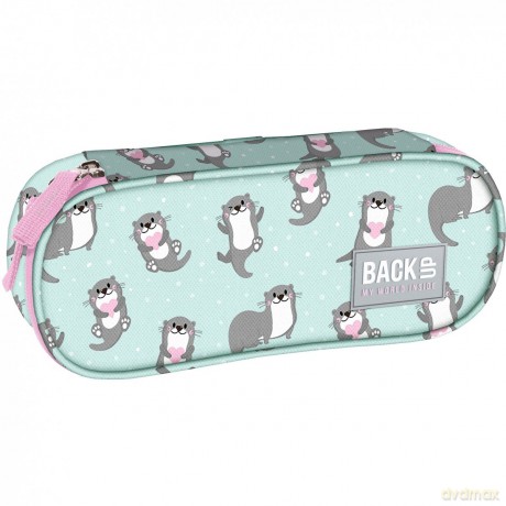 Piórnik Backup zakochane wydry PB6A12