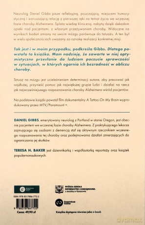 Tatuaż na mózgu. Moje życie z chorobą Alzheimera - Daniel Gibbs, Teresa H. Barker [KSIĄŻKA]