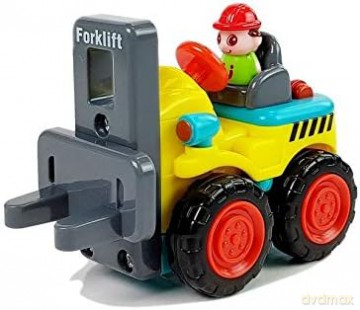 Autko Budowlane Dla Malucha Betoniarka Walec Spychacz Wywrotka5 Rodzajów 5980 Lean Toys