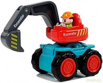 Autko Budowlane Dla Malucha Betoniarka Walec Spychacz Wywrotka5 Rodzajów 5980 Lean Toys