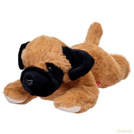 Maskotka Pies Mops leżący 35cm 14078