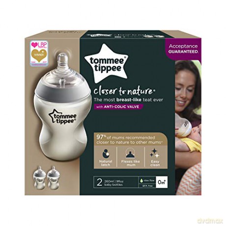 TOMMEE TIPPEE Zestaw 2 butelek 260 ml CTN 42252090