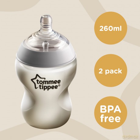 TOMMEE TIPPEE Zestaw 2 butelek 260 ml CTN 42252090