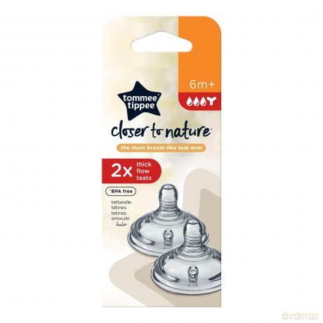 TOMMEE TIPPEE Zestaw 2 smoczków do kaszek CTN TTP 42214276