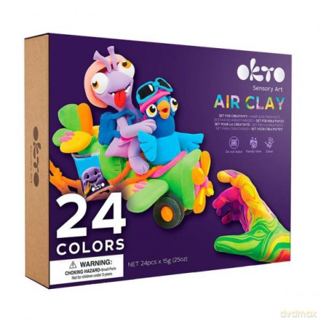 Zestaw lekkiej ciastoliny 24 kolory 70150