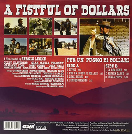 Ennio Morricone: A Fistful Of Dollars (LimitedEd.Clear Yellow) 12 - Gatefold Limited [Winyl]