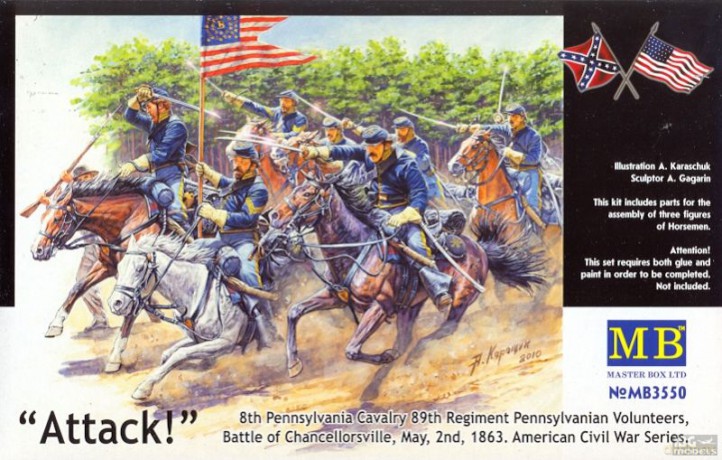 Mb Attack 8th Pennsylvania Cavalry 89th [FIGURKA]