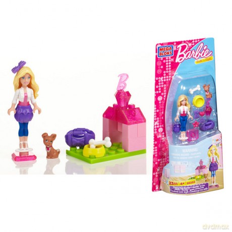 Mega Bloks Barbie i Jej Pupile [KLOCKI]
