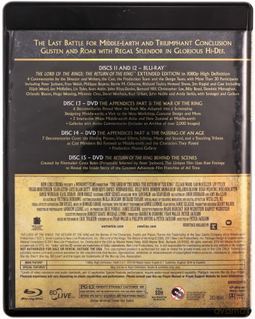 The Lord of the Rings Trilogy (Władca Pierścieni Trylogia) [6xBlu-Ray]+[9DVD]