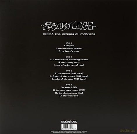 Sacrilege: Behind The Realms Of Madness [2xWinyl]