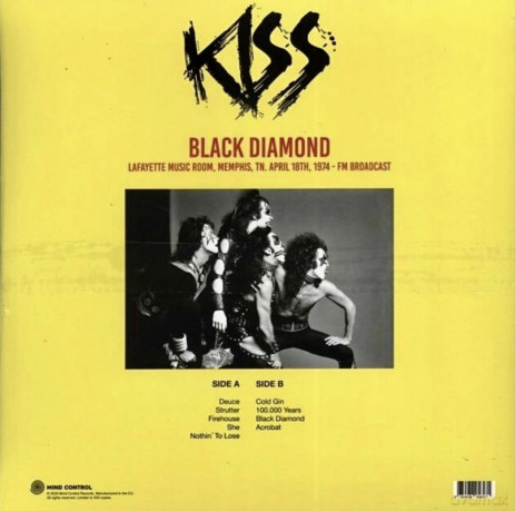 Kiss: Black Diamond: Lafayette Music Room. Memphis. Tn. April 18th. 1974 - Fm Broadcast (Pink) [Winyl]