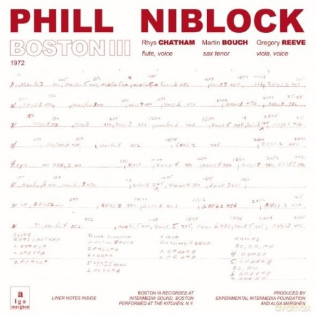 Phill Niblock: Boston/Tenor/Index [Winyl]