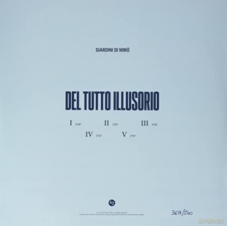 Giardini Di Miro': Del Tutto Illusorio - Trasparente One Side Numerato (500 Copie) Limited [Winyl]