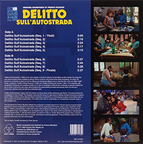 Franco Micalizzi: Delitto Sull Autostrada [Winyl]
