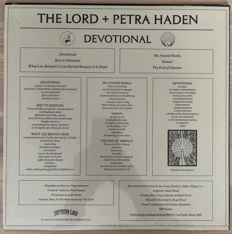 Lord + Petra Haden: Devotional (White) [Winyl]