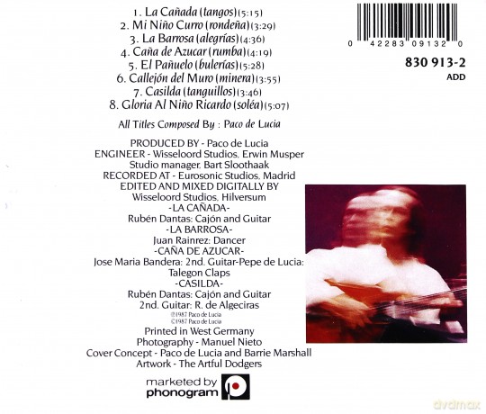 Paco De Lucia: Siroco [CD]
