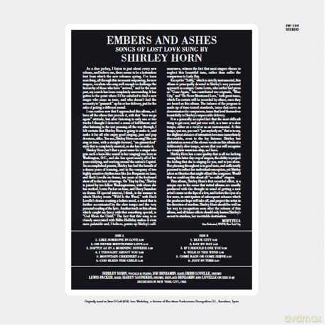 Shirley Horn: Embers And Ashes [Winyl]