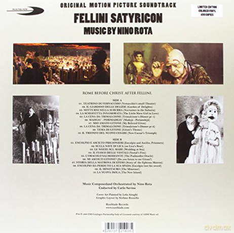 Fellini Satyricon Soundtrack [Winyl]