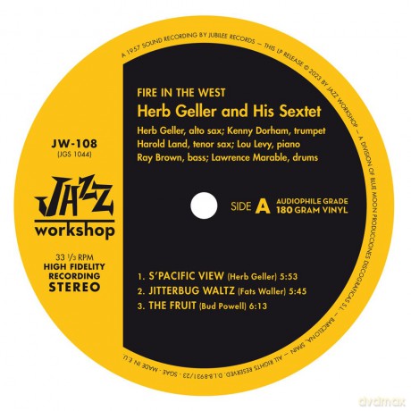 Herb Geller And His Sextet (Lp): Fire In The West [Winyl]