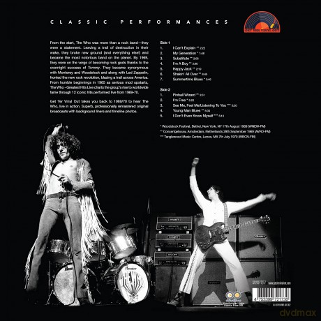 The Who: Greatest Hits Live [Winyl]