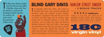 Blind Gary Davis: Harlem Street Singer [Winyl]
