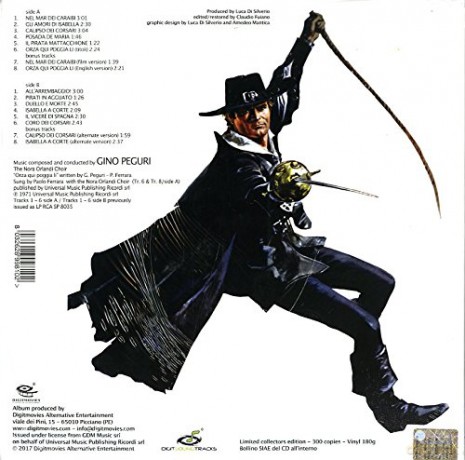 Gino Peguri: Il Corsaro Nero (Lp+Cd) [Winyl]