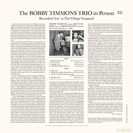 The Bobby Timmons Trio: In Concerto [Winyl]