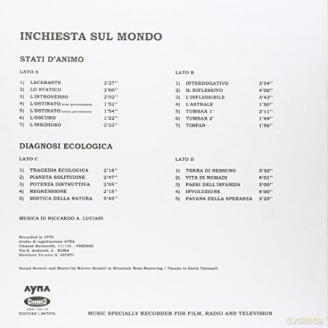 Riccardo A. Luciani: Inchiesta Sul Mondo [2xWinyl]