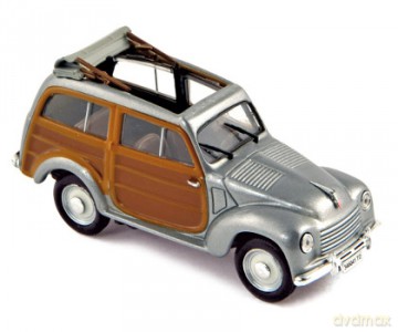 Norev Fiat 500c Giardiniera Legno 1949 [ZABAWKA]