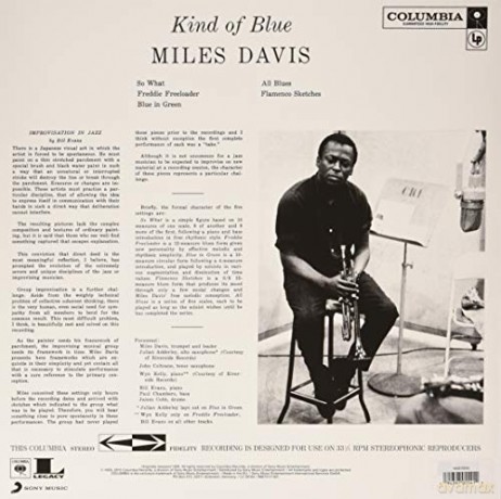 Miles Davis: Kind Of Blue [Winyl]