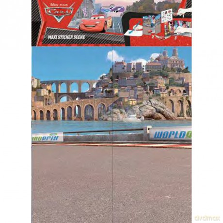 Panini Naklejki Maxi Scene Cars [ZABAWKA]