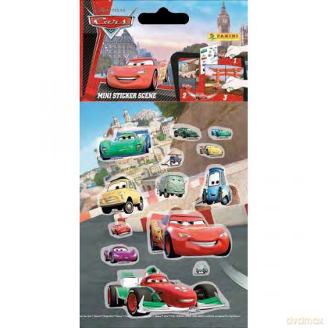 Panini Naklejki Mini Scene Cars [ZABAWKA]