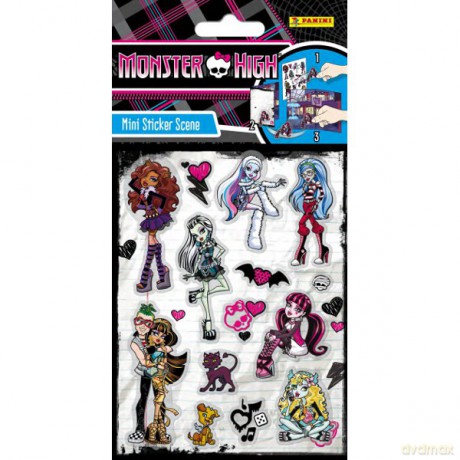 Panini Naklejki Mini Scene Monster High [ZABAWKA]