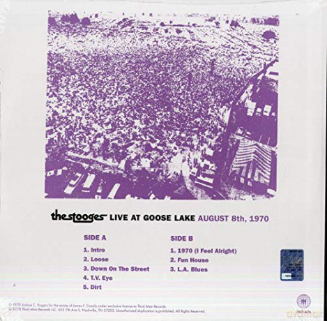 Stooges: Live At Goose Lake: August 8th 1970 [Winyl]