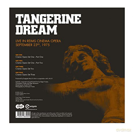Tangerine Dream: Live At Reims Cinema Opera (September 23rd, 1975) (Cloudy Orange + Cloudy Blue) (Rsd 2022) [Winyl]