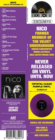 Nico: Live At The Hacienda '83 (Clear Purple Vnyl) (Rsd 2022) [Winyl]