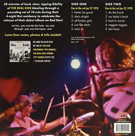 The Real Kids: Live At The Rat! January 22 1978 [Winyl]