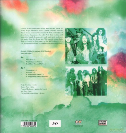 Curved Air: Live In The Uk 1971 ( Light Green) [Winyl]