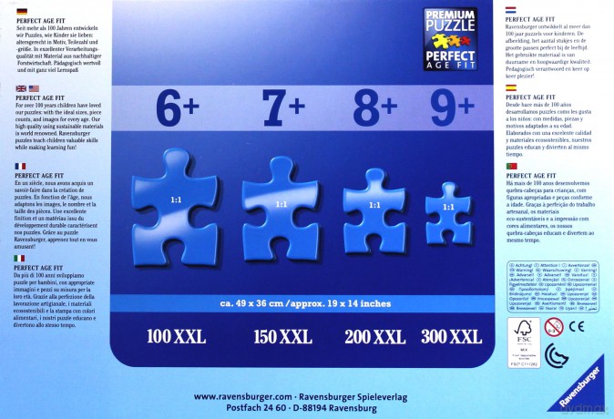 RAVENSBURGER 100 el. XXL Wróżki [PUZZLE]