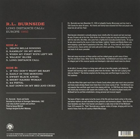 R.L. Burnside: Long Distance Call: Europe, 1982 [Winyl]