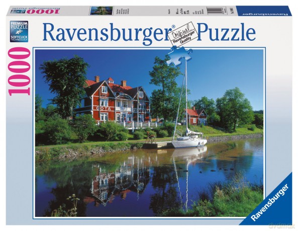 RAVENSBURGER 1000 el. Kanał Gota, Szwecja [PUZZLE]