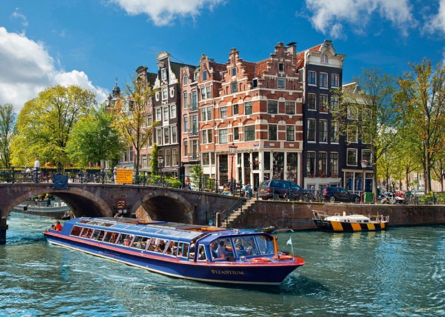 RAVENSBURGER 1000 el. Kanał W Amsterdamie [PUZZLE]