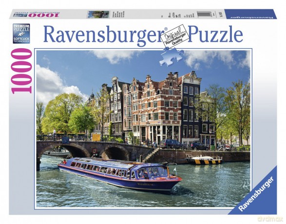 RAVENSBURGER 1000 el. Kanał W Amsterdamie [PUZZLE]
