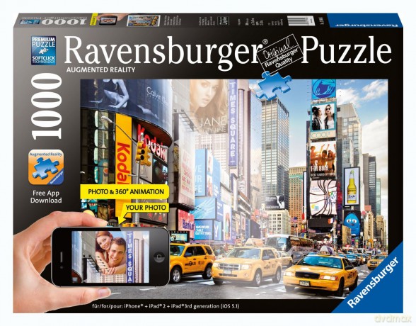 RAVENSBURGER 1000 el. Kolorowy Times Square [PUZZLE]
