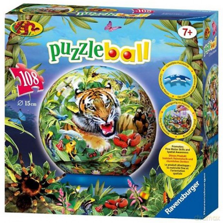RAVENSBURGER 108 El. Kuliste W Dżungli [PUZZLE]
